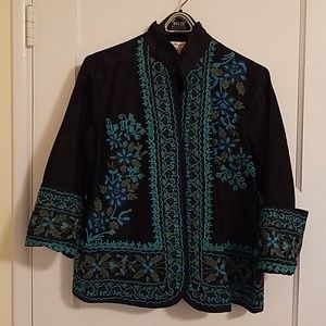 Norm Thompson Embroidered Jacket